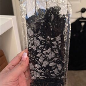 Black Gothic Lace Fabric